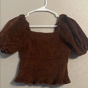 Brown American eagle Top Size Small